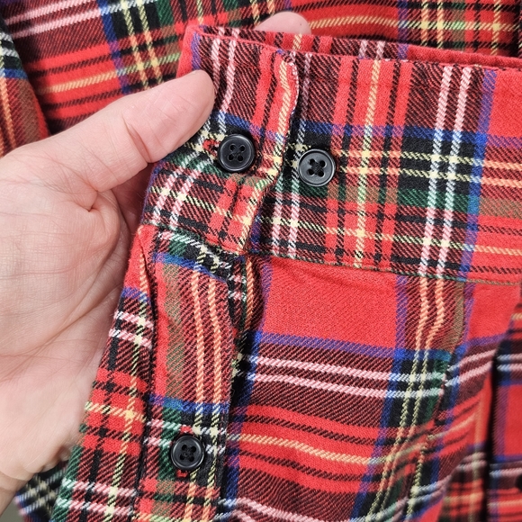 Divided By H&M Multi Color Long Sleeve Button Down Flannel Shirt Size Medium - Picture 6 of 12